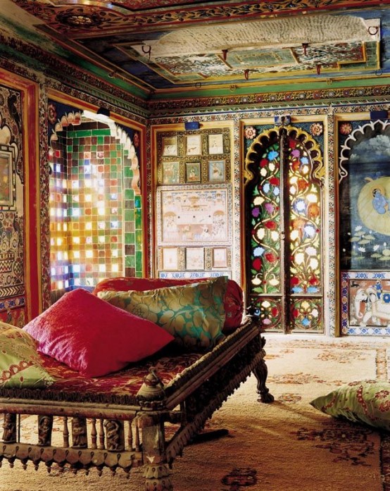 марокканский стиль в интерьере спальной комнаты