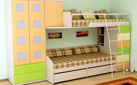 Двухярусные кровати для детей в комнату