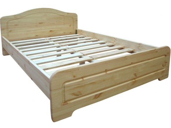 Двуспальная кровать Услада 160х200 из сосны