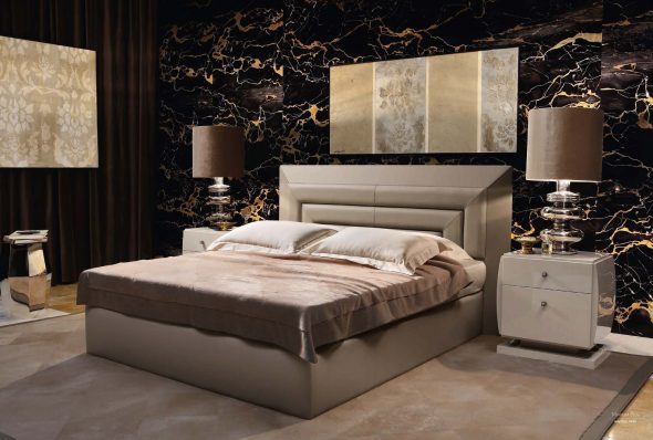 Двуспальная кровать в современном стиле