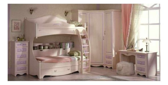 Красочные модели двухъярусных кроватей для детской комнаты