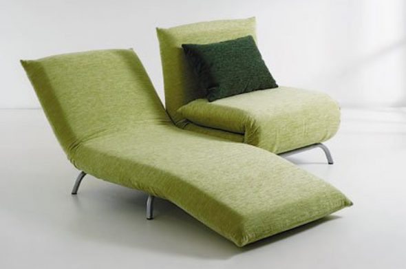 Кресло-кровать зеленого цвета