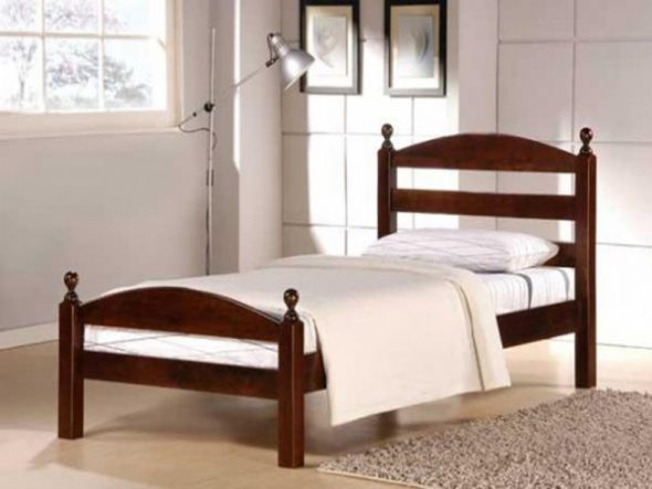 Кровать 90-200 деревянная