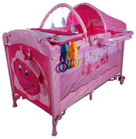 Кровать-манеж Arti Deluxe Plus_Home Krolik Domek Pink