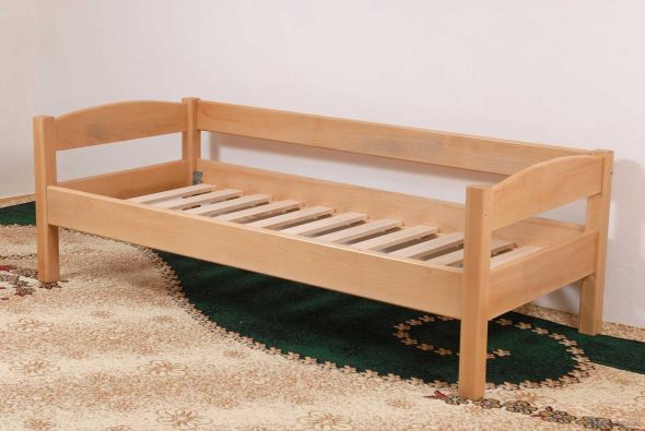 Кровать односпальная деревянная Эврика 90х200