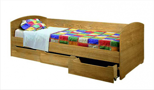 Кровать односпальная с ящиками ГМ-9292