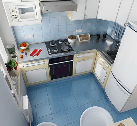 Правильная расстановка мебели в маленькой кухне особенно важна
