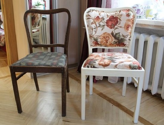 Реставрация старых стульев-ремонт