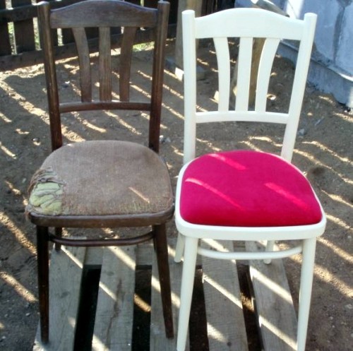 Реставрация стульев своими руками-змена сидения