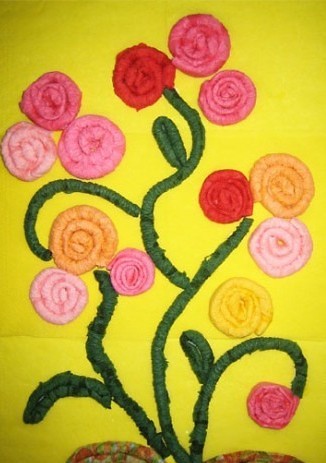 цветы из бумажных салфеток фото идеи