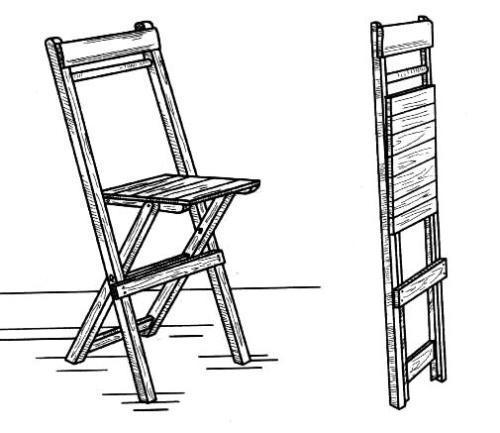  деревянный складной стул со спинкой своими руками