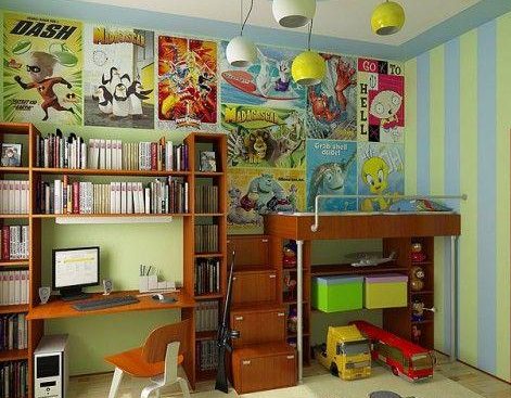 Дизайн интерьера комнаты для подростка-мальчика