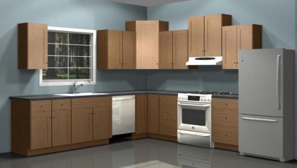 дизайн кухонных шкафов