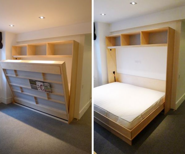 Двуспальная кровать-шкаф
