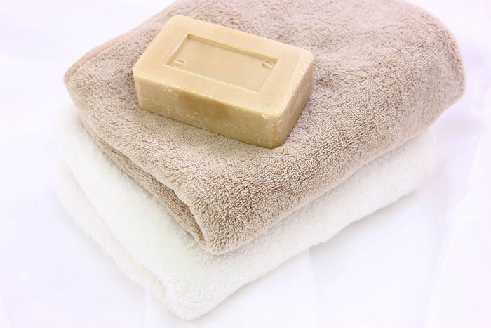как эффективно отбелить кухонные полотенца мылом