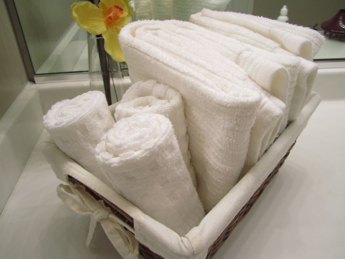 как отбелить кухонные полотенца