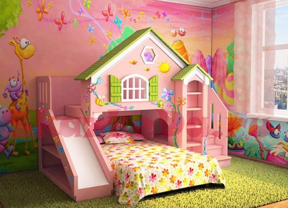 кровать-домик для принцесси
