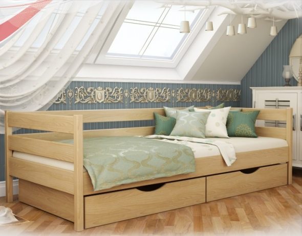 Современные детские кровати с бортиками