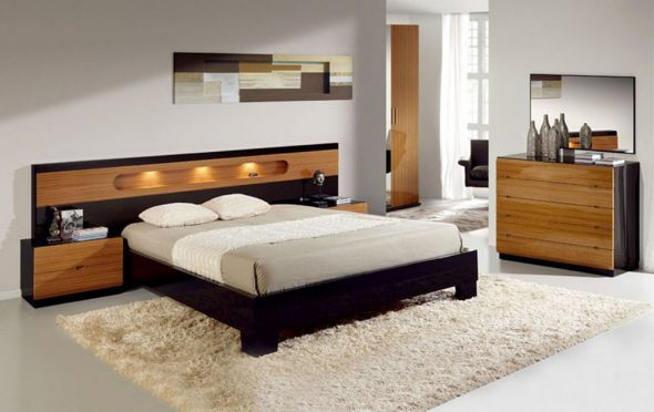 кровать современного стиля 
