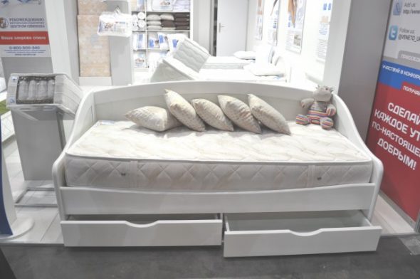 кровати такой длины предлагают для подростков
