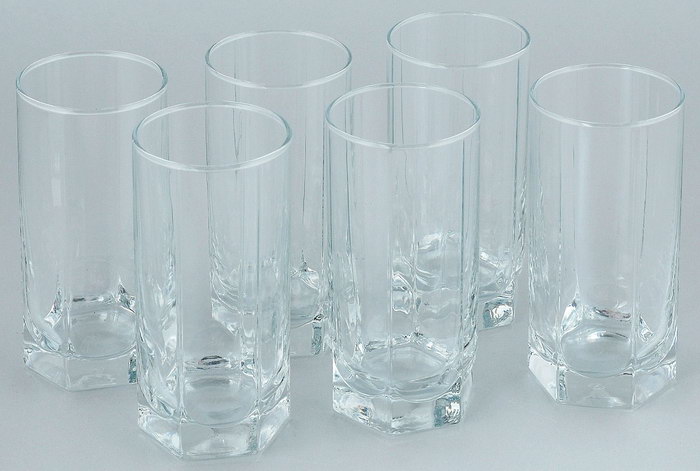 набор стаканов для воды и сока