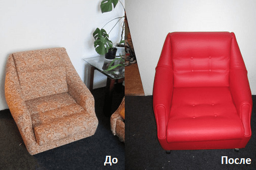 Реставрация мебели до и после