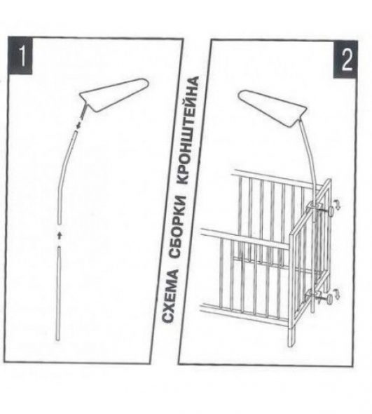 Как крепить балдахин на детскую кроватку