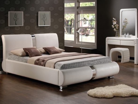 Кровать из кожи для вашей спальни