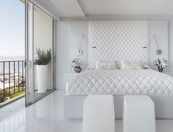 Подходящие стили для дизайна спальни с белой мебелью