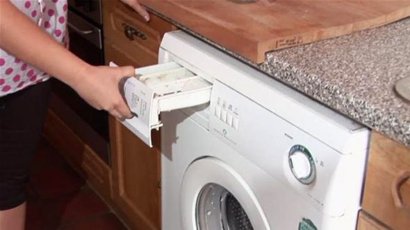 стиральная машина автомат на кухне