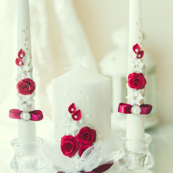 свадебные свечи дизайн фото