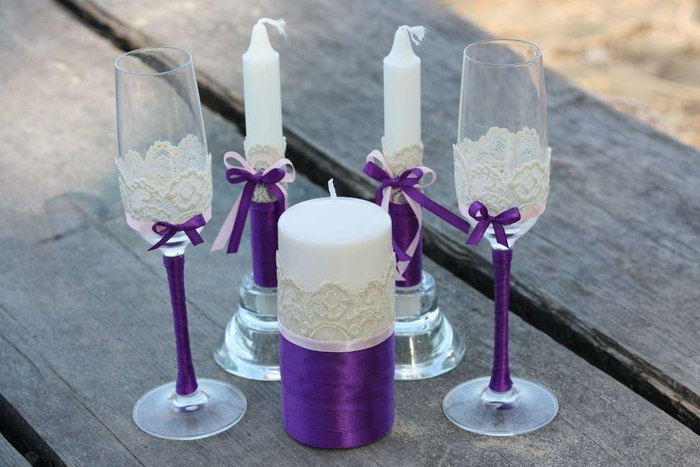 свечи на свадьбу фото дизайна