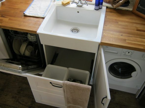  возможна фиксация посудомоечной машины в нише