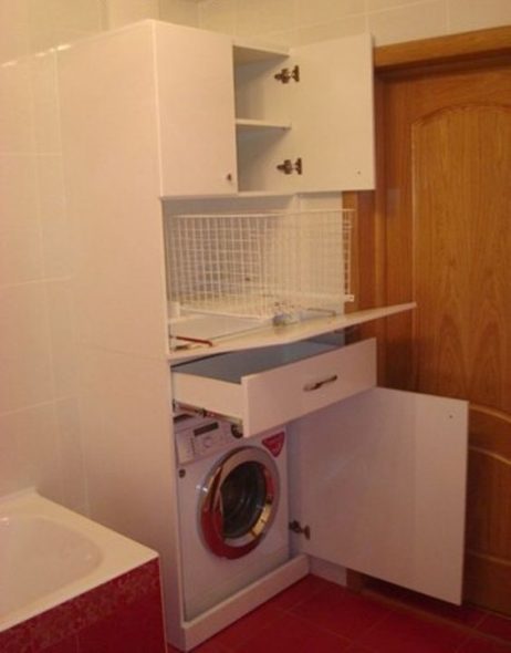 Встроенный шкаф для стиральной машинки